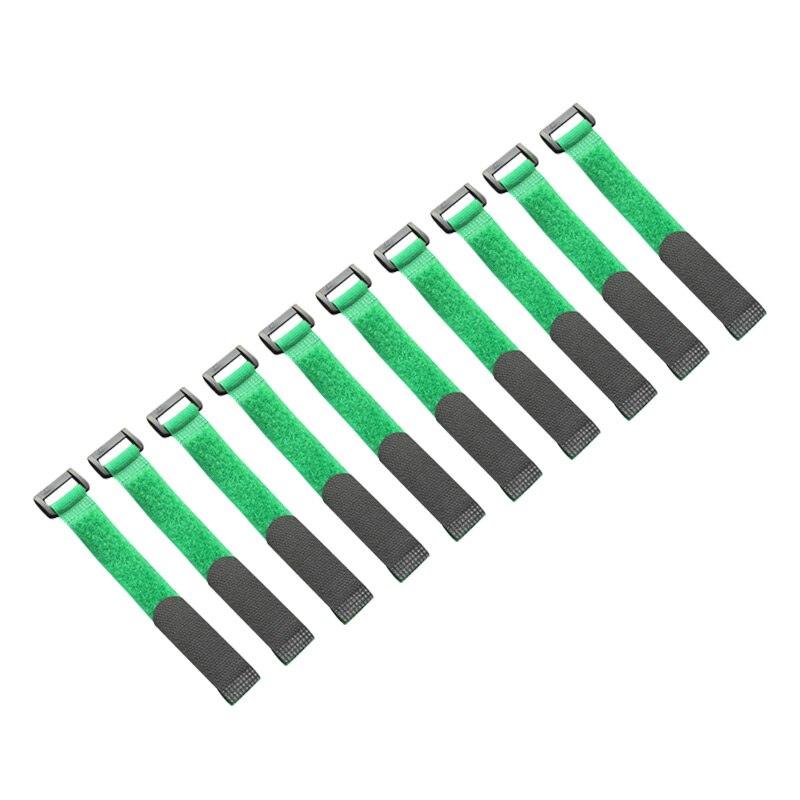 10pcs 8inch Self Adhesive Reusable Cable Tie Nylon Fastener Hook and Loop Strap Cord Ties PC TV Organizer 20cm Length 2cm Width.