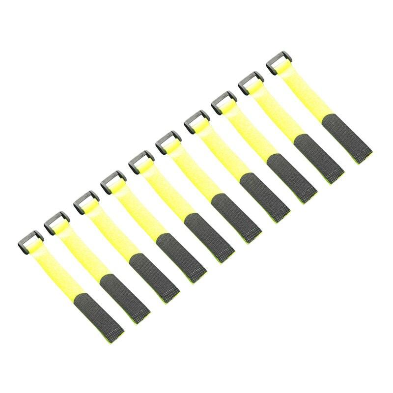 10pcs 8inch Self Adhesive Reusable Cable Tie Nylon Fastener Hook and Loop Strap Cord Ties PC TV Organizer 20cm Length 2cm Width.