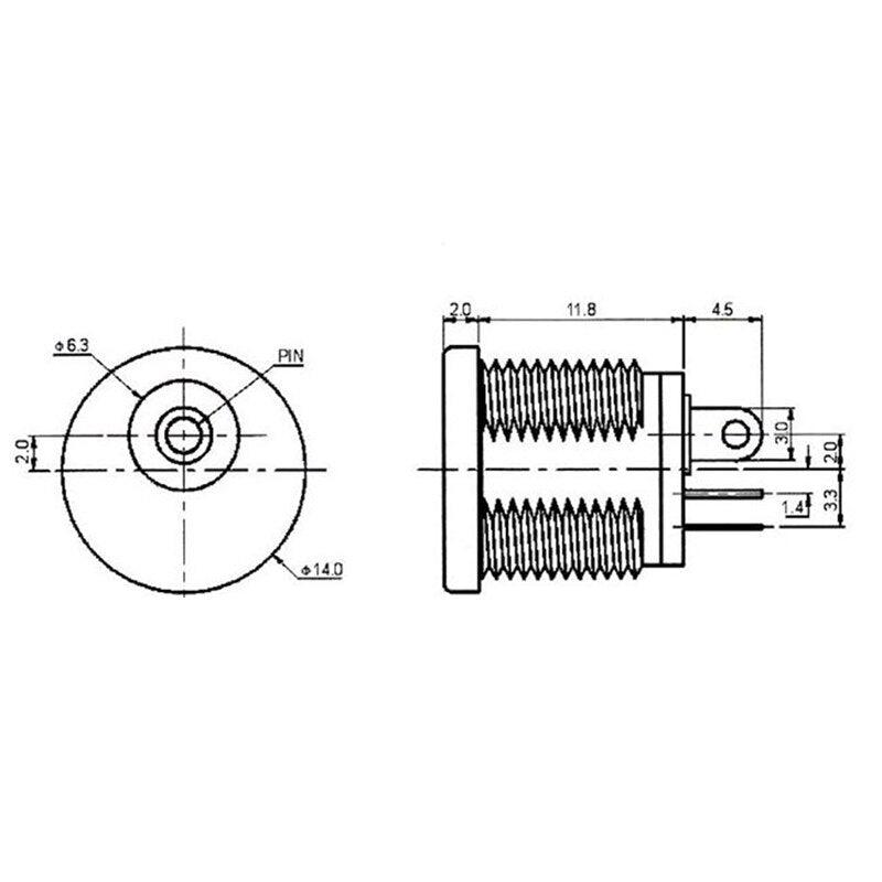 10pcs DC Jack socket 5.5*2.1.