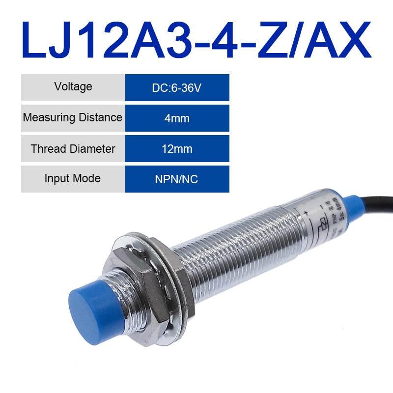 10PCS LJ12A3-4 BX/BY/AX/AY Inductive Proximity Switch 4mm Detection Distance.