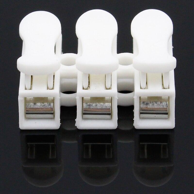 10x3P 2PSpring Connector LED Strip Light Wire Connecting No Welding No Screws Quick Connector cable clamp Terminal Block 2 3 Way.