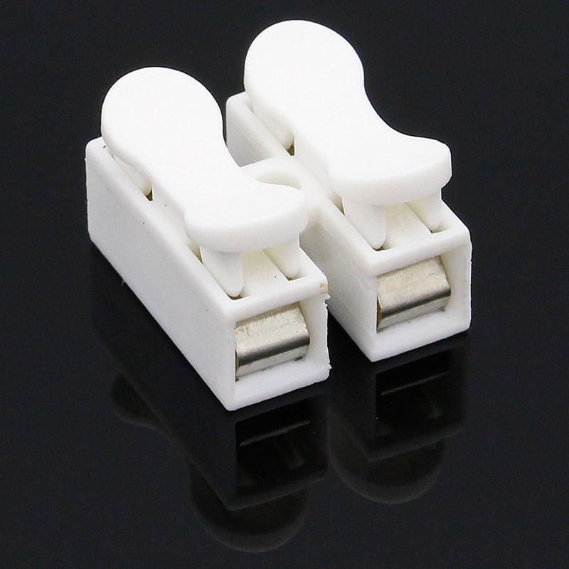 10x3P 2PSpring Connector LED Strip Light Wire Connecting No Welding No Screws Quick Connector cable clamp Terminal Block 2 3 Way.