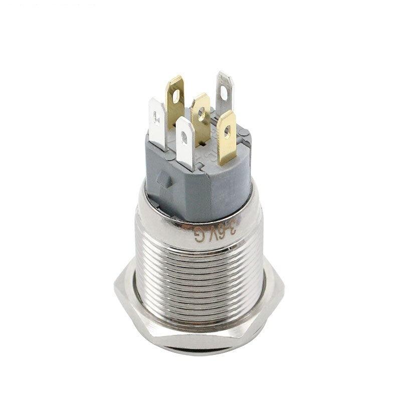 16mm 2 Dual Color RGB LED Light Switch  3-380V.