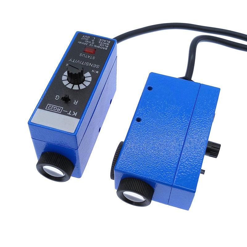1pcs color code sensor KT-RG22 KT-BG22 KT-WG22 10-30V mark detection photoelectric switch color mark sensor.