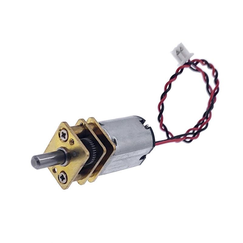 1Pcs G12-N20 Micro Metal Gear Motor with Gearwheel DC Motors Reduction motor D shaft 3V-9V rated voltage 6V rated speed 66RPM.