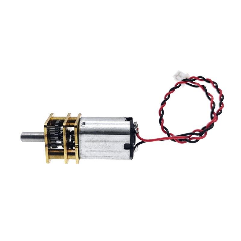1Pcs G12-N20 Micro Metal Gear Motor with Gearwheel DC Motors Reduction motor D shaft 3V-9V rated voltage 6V rated speed 66RPM.