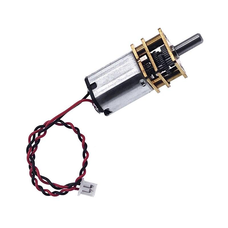 1Pcs G12-N20 Micro Metal Gear Motor with Gearwheel DC Motors Reduction motor D shaft 3V-9V rated voltage 6V rated speed 66RPM.