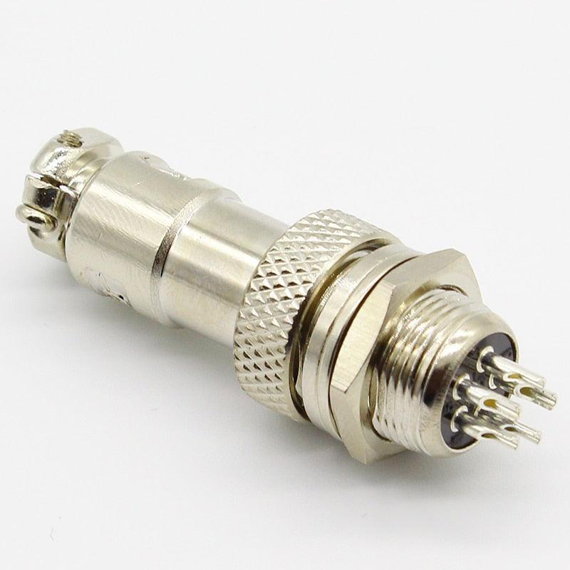 1pcs GX12 2 3 4 5 6 7 Pin Male &amp; Female 12mm Wire Panel Connector Aviation Plug L91 GX12 Circular Connector Socket Plug.aviation connector
