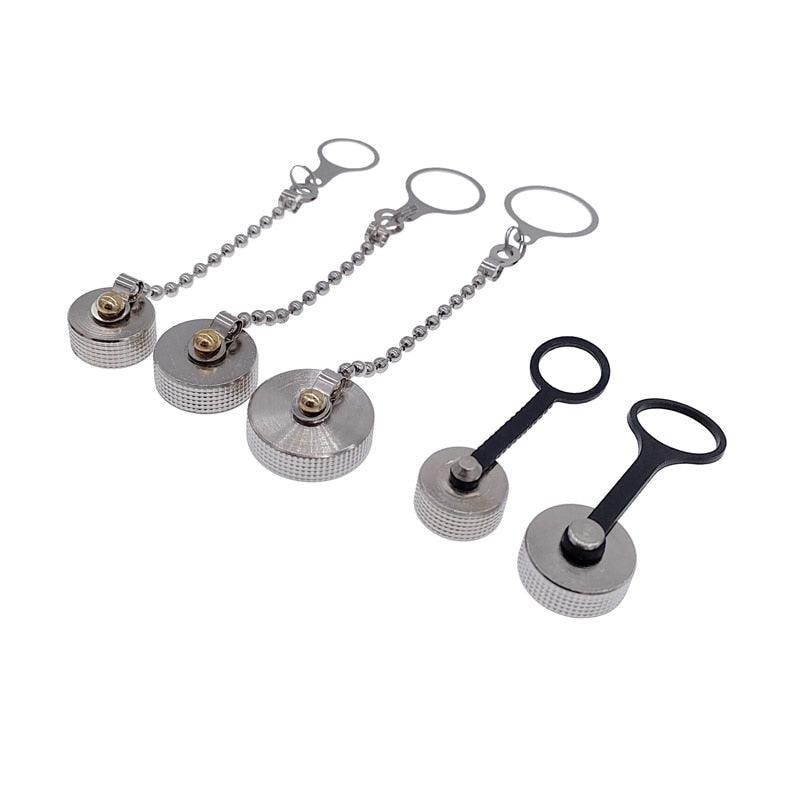 1PCS GX12 GX16 GX20 Aviation Connector Plug Cover Waterproof Dust Metal Cap Circular Connector Protective Sleeve New.