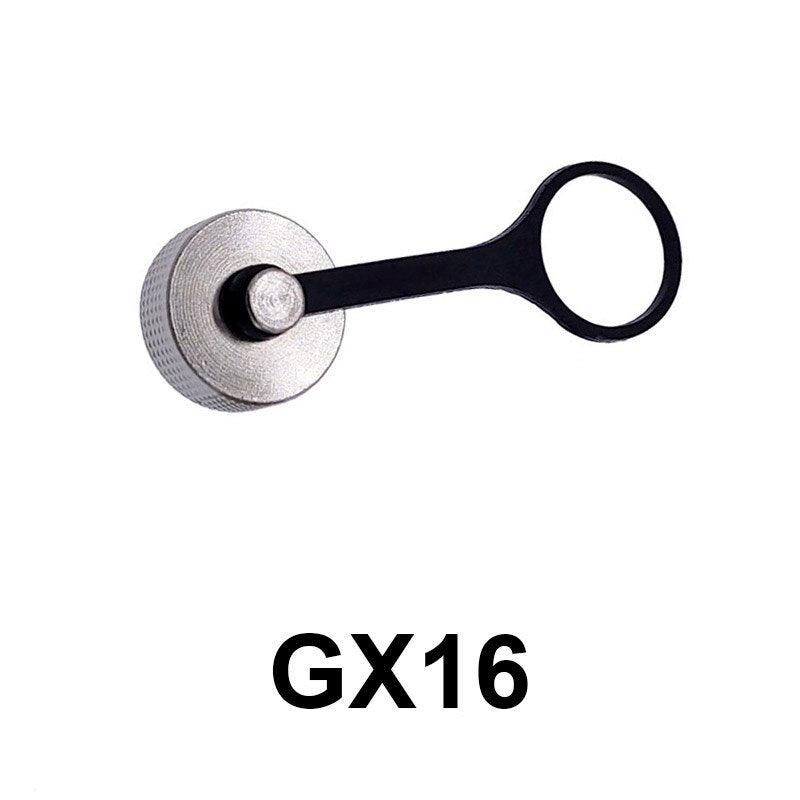 1PCS GX12 GX16 GX20 Aviation Connector Plug Cover Waterproof Dust Metal Cap Circular Connector Protective Sleeve New.