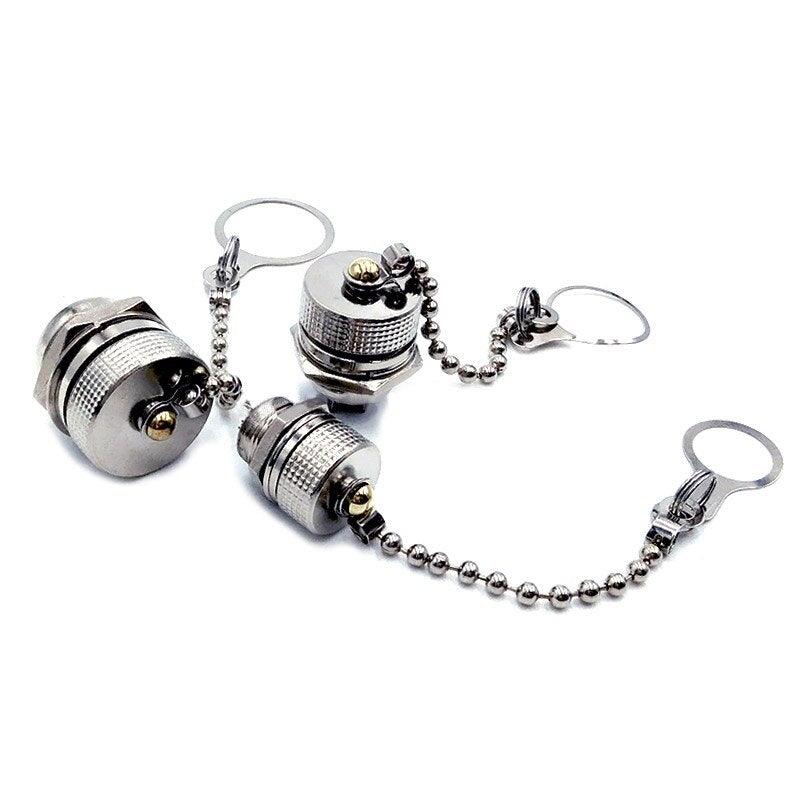 1PCS GX12 GX16 GX20 Aviation Connector Plug Cover Waterproof Dust Metal Cap Circular Connector Protective Sleeve New.