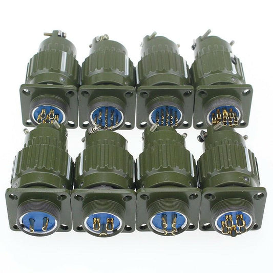 1set 21mm Y2M YP21 2/3/4/5/7/10/14/16 Pin aviation plug aviation socket cable joint Stepper Motor Aviation Connector Plug socket.