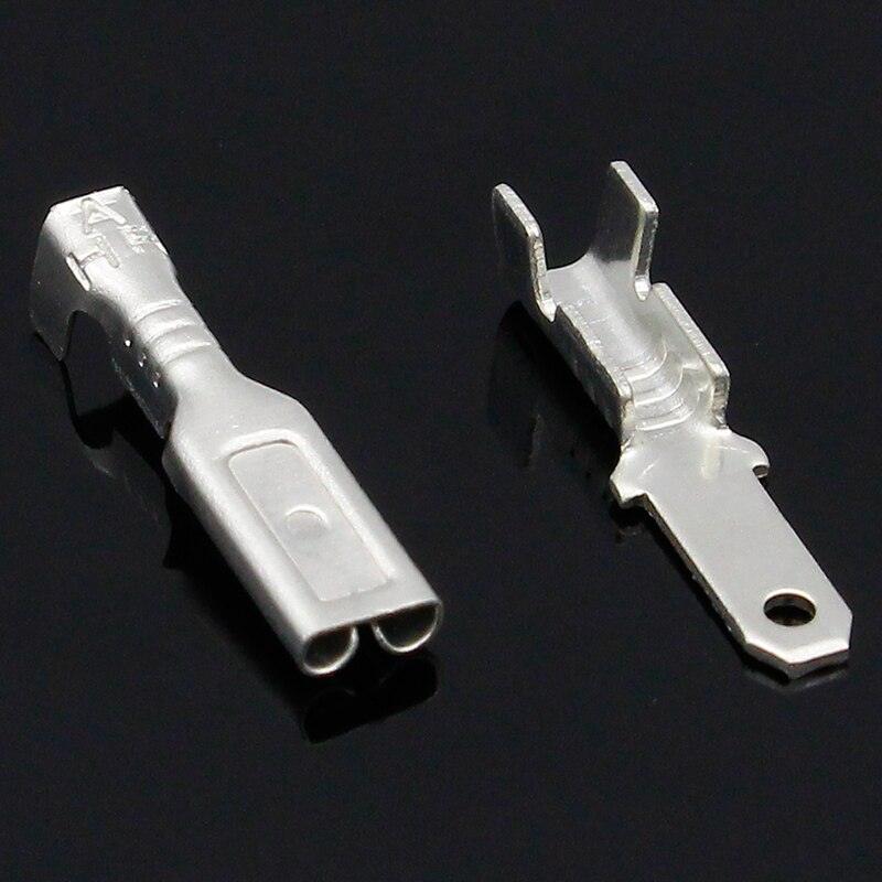2.8mm Crimp Terminal Female Spade Connector +Male Spade Connector+ Case  100pcs.