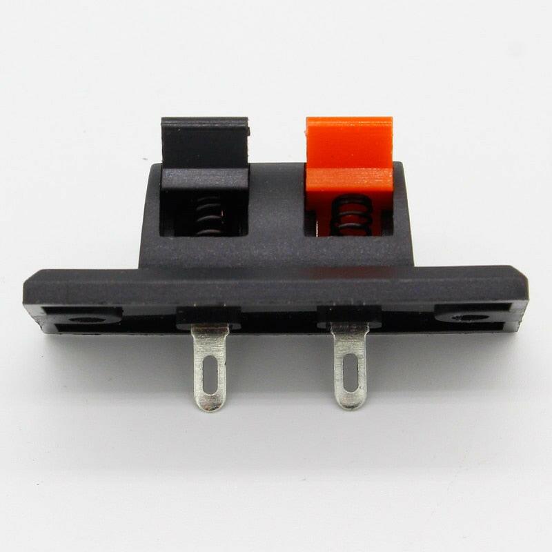 2017 Hot 5 Pcs 2 Positions Connector Terminal Push in Jack Spring Load Audio Speaker Terminals.