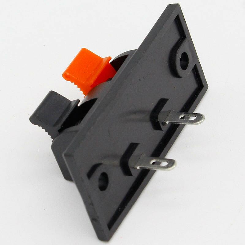 2017 Hot 5 Pcs 2 Positions Connector Terminal Push in Jack Spring Load Audio Speaker Terminals.