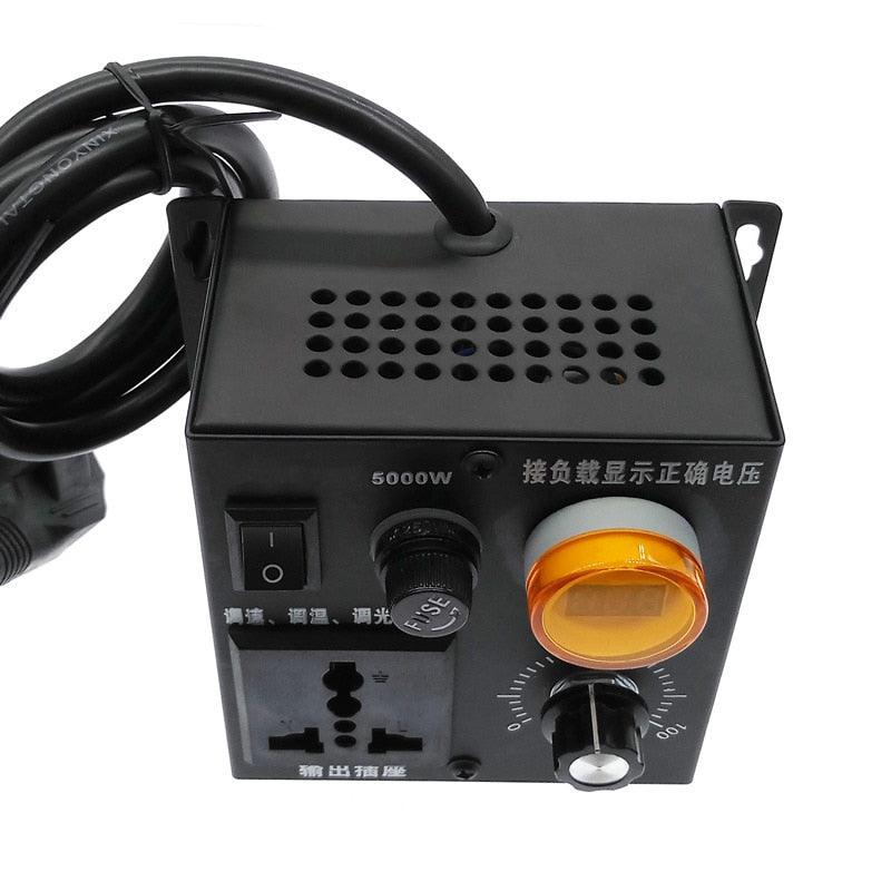 220V 5000W SCR Voltage Pressure Regulator Motor Speed Controller.