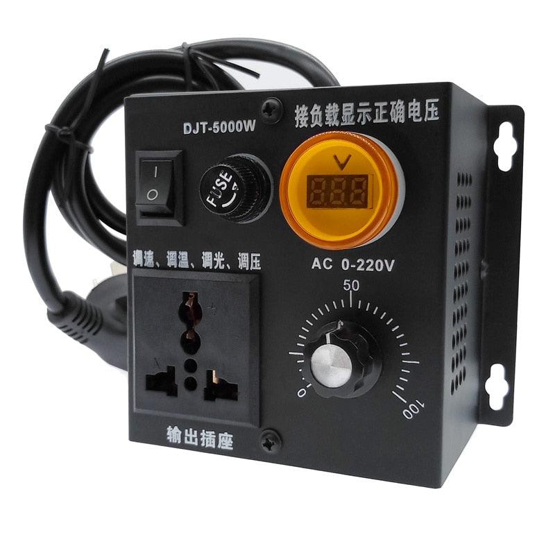 220V 5000W SCR Voltage Pressure Regulator Motor Speed Controller.