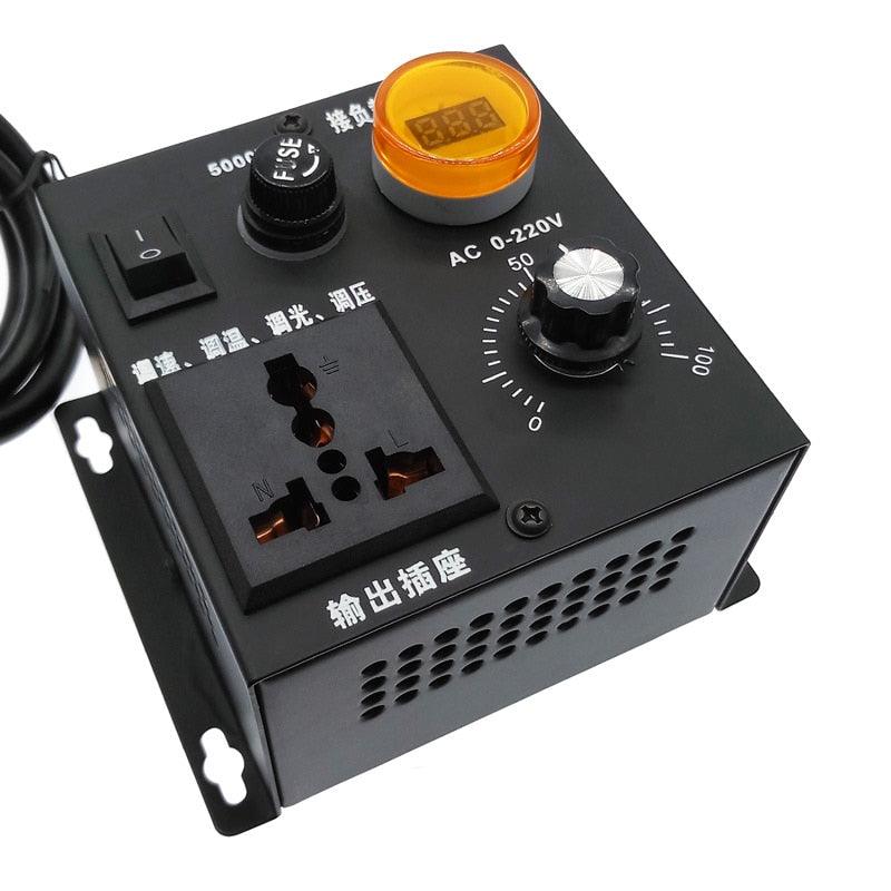 220V 5000W SCR Voltage Pressure Regulator Motor Speed Controller.