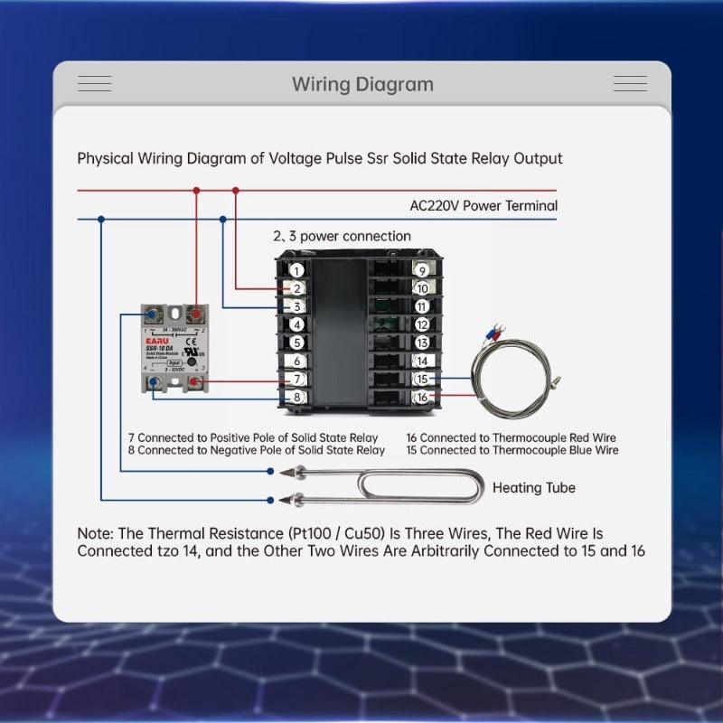 220V  PID Temperature Controller REX-C900 Thermocouple PT100 K Universa Input Multi-input SSR Relay Output Thermostat Regular.
