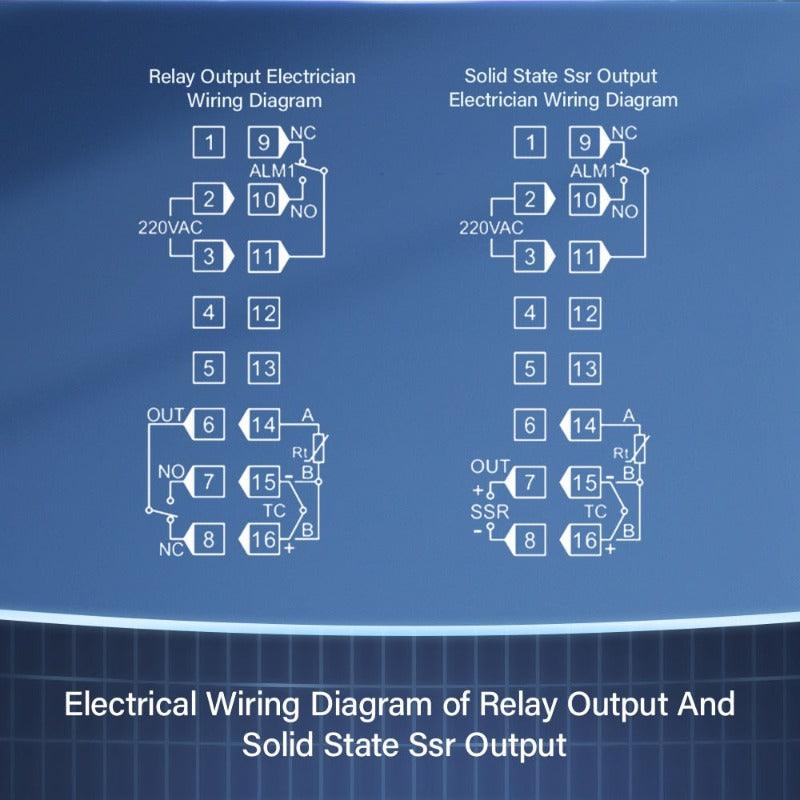 220V  PID Temperature Controller REX-C900 Thermocouple PT100 K Universa Input Multi-input SSR Relay Output Thermostat Regular.