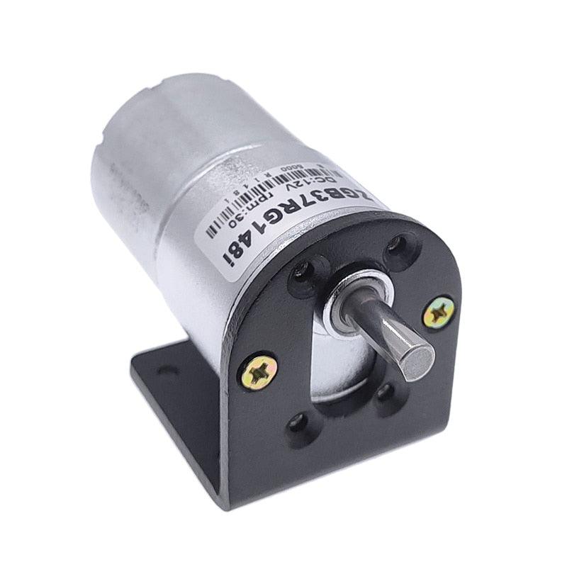 24V 12V DC motor with mounting bracket high torque GB37RG eccentric shaft gear motor+motor holder.gb37rg