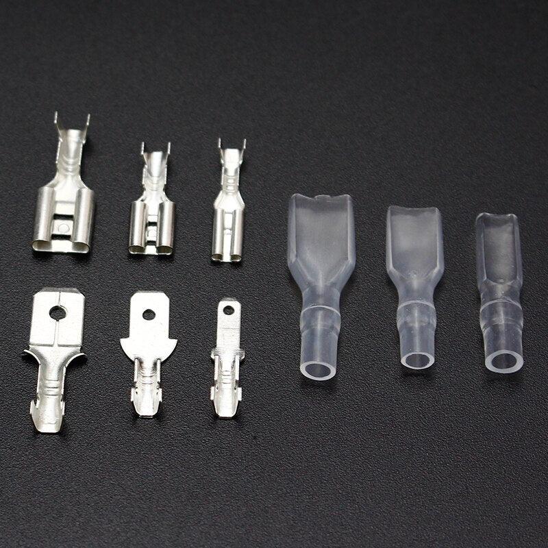 270pcs 2.8/4.8/6.3mm Insulated Electrical Wire Crimp Terminal Spade Connector Assortment Set.