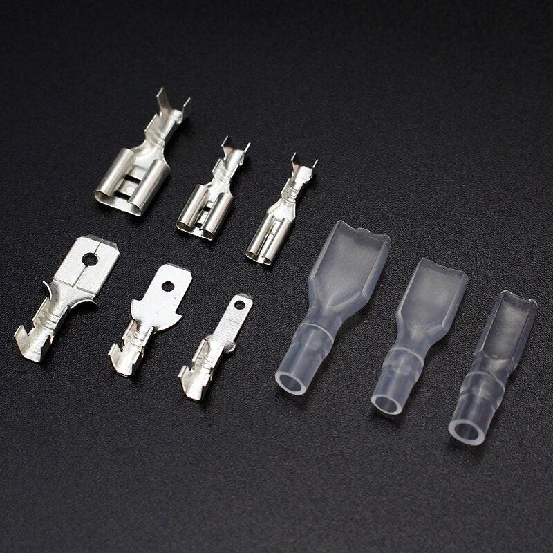 270pcs 2.8/4.8/6.3mm Insulated Electrical Wire Crimp Terminal Spade Connector Assortment Set.