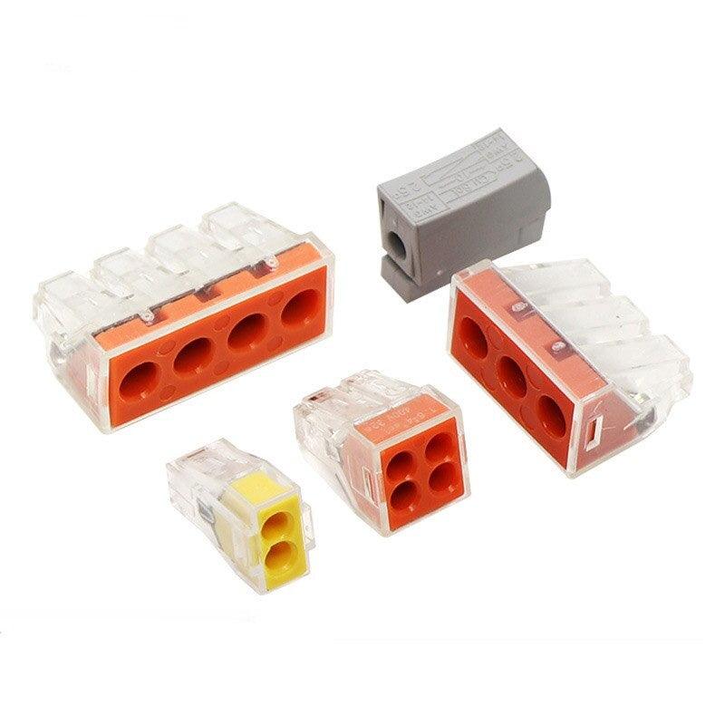30/50 PCS Universal Compact Wire Wiring Connector Terminal Block With Lever  Fast Push-in Conductor Wiring Connector Terminal.