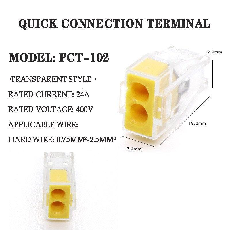30/50 PCS Universal Compact Wire Wiring Connector Terminal Block With Lever  Fast Push-in Conductor Wiring Connector Terminal.