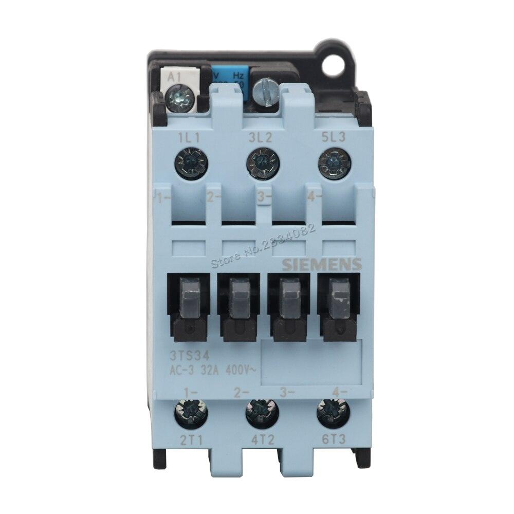 32A AC Contactor 220V 50/60Hz Coil Voltage AC 24V 110V 220V 380V Contactor 3TS34 00-0XM0 SIEMENS.