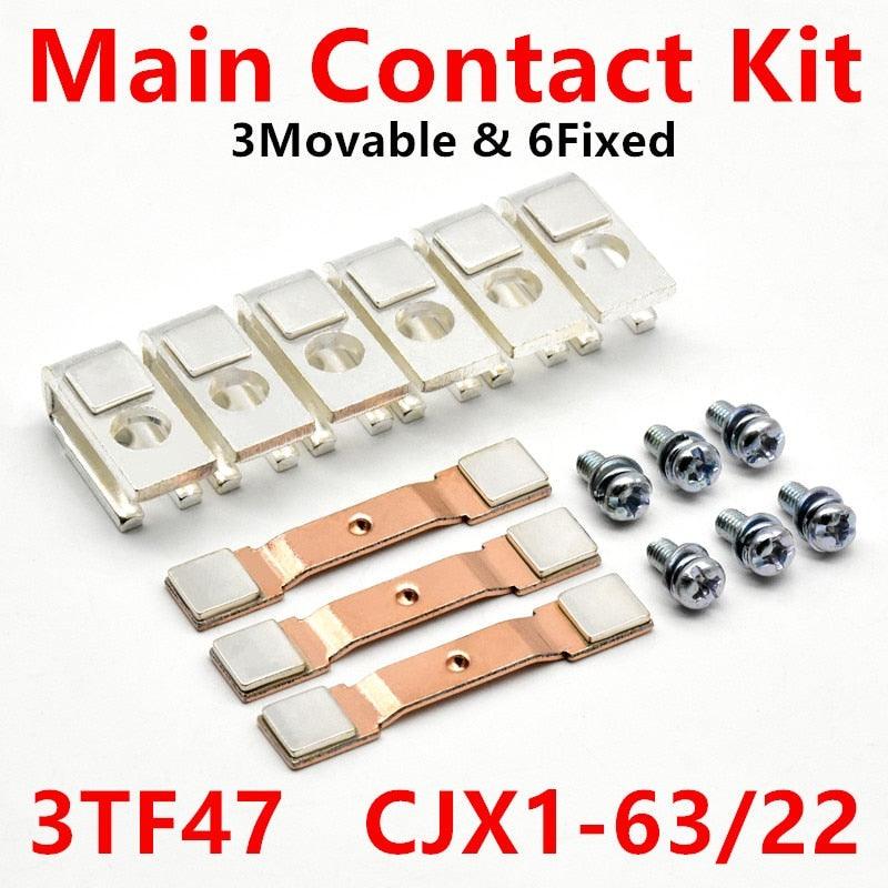 siemens 3tf47 contactor kit,siemens 3tf47 contactor kit price,3TY7470-0A Main Contact Kit for 3TF47 Contactor Spare Parts CJX1-63/22 Replacement Accessories