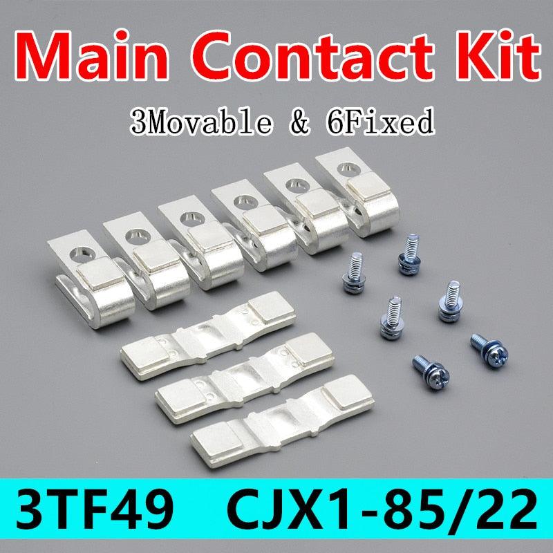 3tf49 contactor kit,replacement contact kits,3TY7490-0A Main Contact Kit For 3TF49 Contactor Spare Parts Replacement Accessories CJX1-85/22