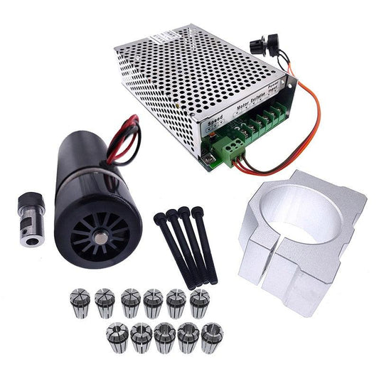 48V300W DC Spindle Motor 0-60V adjustable speed governor for Engraving machine spindle.mini mill spindle
