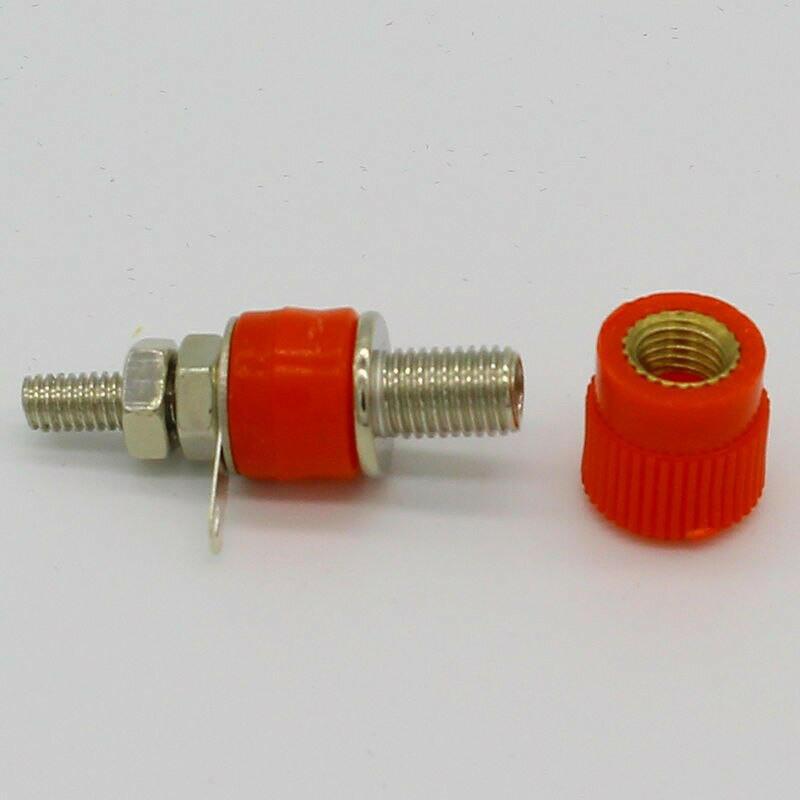 4pcs Terminal fastener 4MM binding post banana jack terminal with metal insert nuts For Cable Terminals.