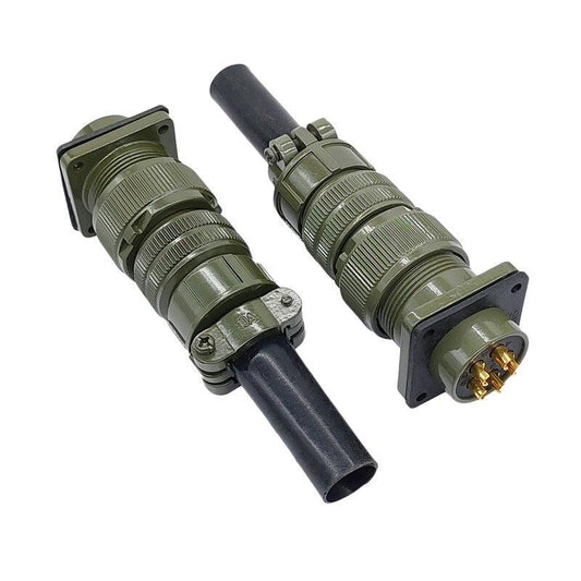 MIL-C-5015 18S Connector, 2-10 Pin Aviation Plug, IP67 Waterproof Connector, High Current 23A Connector, Gold-Plated Contacts, Military Standard Plug, Industrial Circular Connector, Multi-Core Wiring Harness, 380V Power Connector, Aerospace Connector