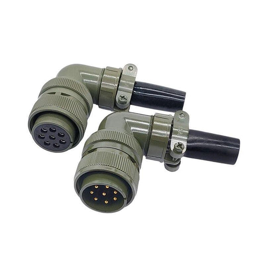 MIL-C-5015 22S Connector, 2-19 Pin Aviation Plug, IP67 Waterproof Connector, High Current 46A Connector, Gold-Plated Contacts, Military Standard Plug, Industrial Circular Connector, Multi-Core Wiring Harness, 380V Power Connector, Aerospace Connector
