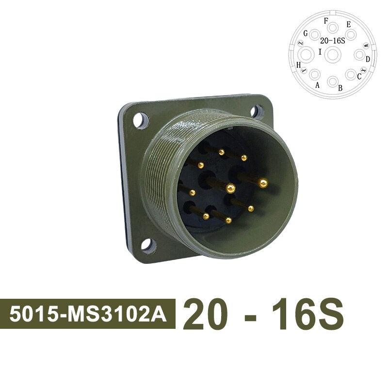 5015 Military Specification Connector MIL STD Socket MS3102 Plug MS3106 MS3108 MIL-C Circular Connector 20-7 20-15 20-16.