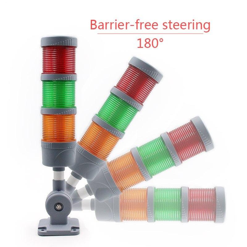 Multicolor Led Single Stack electrical center b2c | 50mm Industrial Multi-layer LED Signal Tower ...