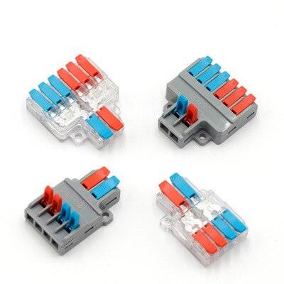 5/10/20PCS Mini Quick Wiring Terminal Separator Universal Wire and Cable Connector Conductor Wire Connector LT-624,LT-626.