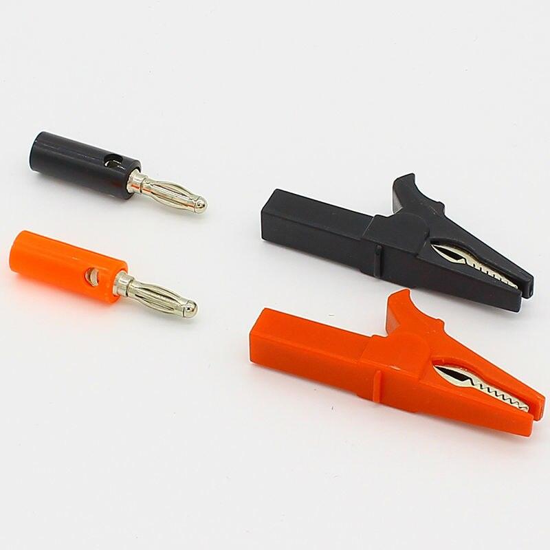 55MM Alligator clip + BANANA PLUG, test probe with 4mm Banana Plug Cable Clips.