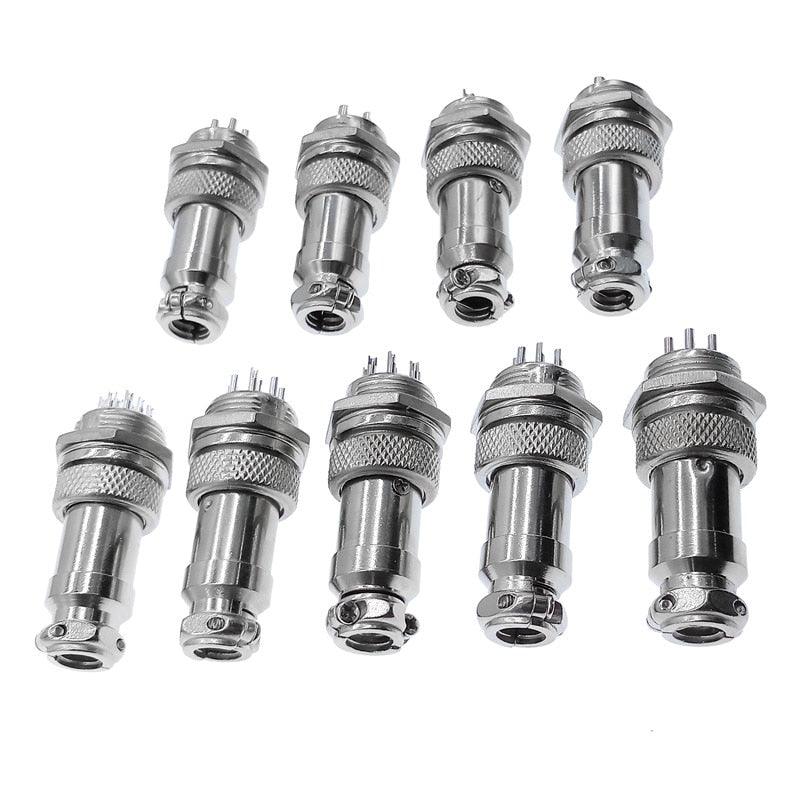 5/8' GX16  Aviation Cable Connector  2Pin-10pin Male Plug & Female Socket Connectors.