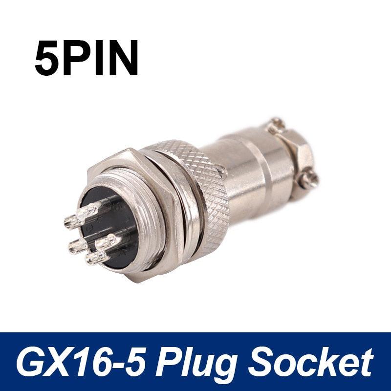 5/8' GX16  Aviation Cable Connector  2Pin-10pin Male Plug & Female Socket Connectors.