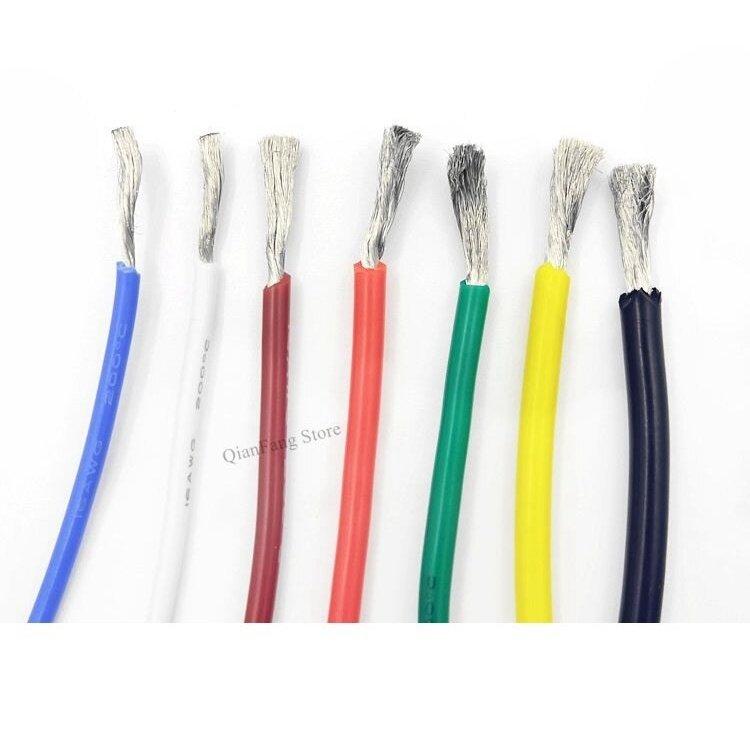 5M/10M Wire Cable Super Soft Silicone Insulated| 30-6 AWG/Multicolor Optional.