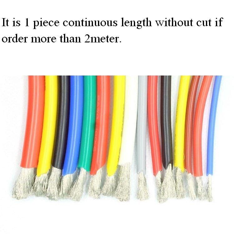 5M/10M Wire Cable Super Soft Silicone Insulated| 30-6 AWG/Multicolor Optional.