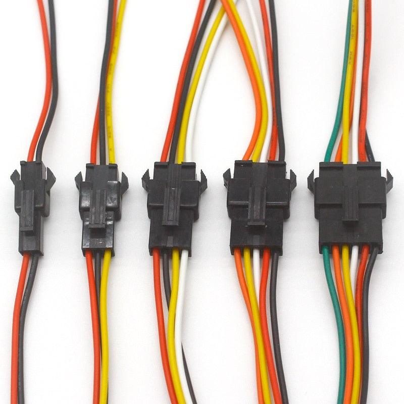 5pair~100pairs 3pin 4pin 5pin 6pin JST LED Connectors,Male And Female Connector for 3528 5050 RGB RGBW RGBWW LED Strip light.