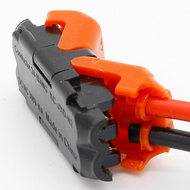 5pcs 2p Spring Connector wire with no welding no screws Quick Connector cable clamp Terminal Block 2 Way Easy Fit for led strip.