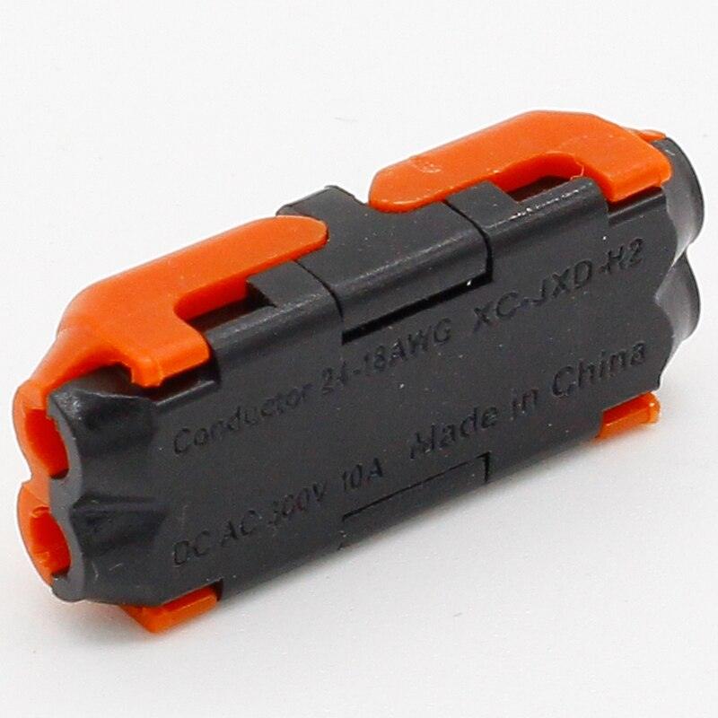 5pcs 2p Spring Connector wire with no welding no screws Quick Connector cable clamp Terminal Block 2 Way Easy Fit for led strip.