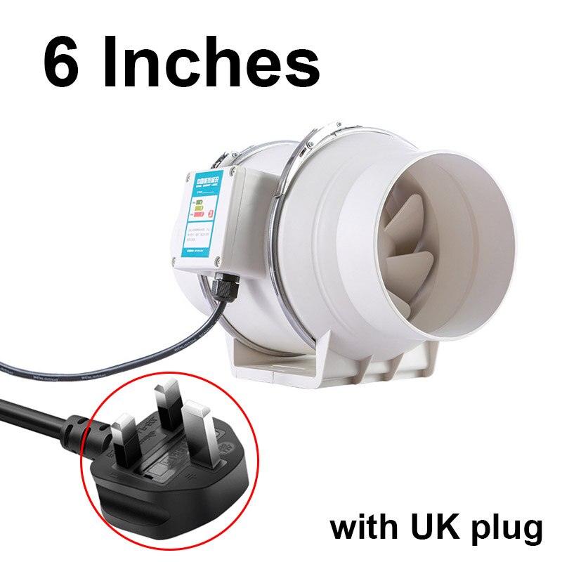 6 inch 220V Exhaust Fans Home Inline Pipe Duct Fan Extractor Ventilation,6 inline exhaust fan