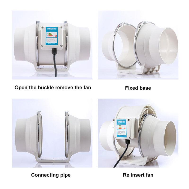 6 inch 220V Exhaust Fans Home Inline Pipe Duct Fan Extractor Ventilation,6 inline exhaust fan