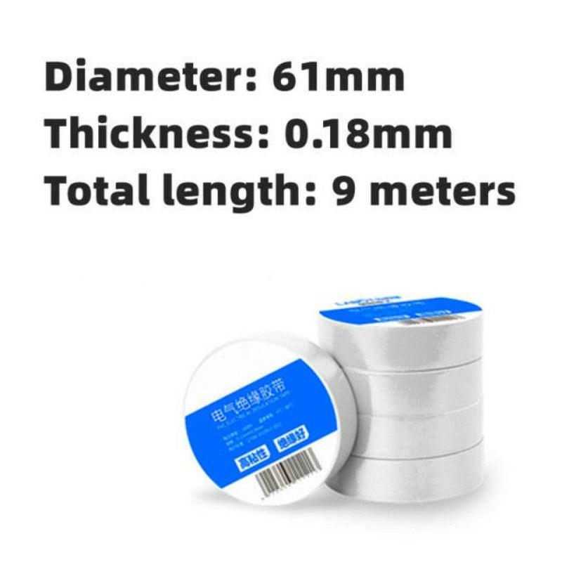 9m*5 Insulated Waterproof PVC Tape Electrical Insulation Tape.